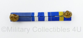 Defensie medaillebalk met 3 batons - NSF Vaardigheidsmedaille, NATO medal, Western European Union Mission Service medal - 8 x 1,5 cm - origineel