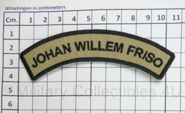 KL Nederlandse leger JWF Regiment Infanterie Johan Willem Friso straatnaam - 10,5 x 3,5 cm - origineel