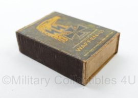 WO2 Duits luciferdoosje van echt hout - Waffen SS met ijzeren kruis - 6 x 4 cm