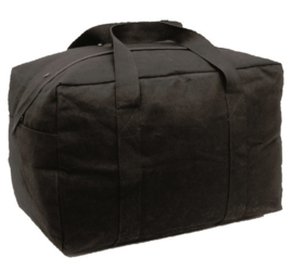 Parabag  Flyers kit bag  Parachute tas- met rits- en drukknoop sluiting - 77 liter - 60 x 35 x 30 cm. - ook ideaal voor een parachute - ZWART