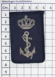 KM Koninklijke Marine Dienstvak embleem  voor de mouw - met klittenband - 7,5 x 5 cm -origineel