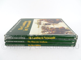 Naslagwerk over WO2, set van 3 boeken - Landing Normandie, Slag om Arnhem en De Bevrijding - origineel