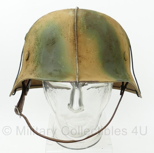 WO2 Duitse M40 Waffen SS Helm met camo  - replica
