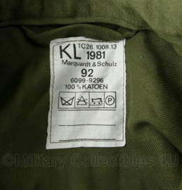 KL Nederlandse leger M78 uniform jas 1981 vlaggetjespak - maat 92 - nieuwstaat - origineel