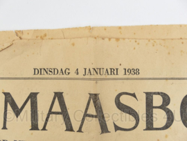 Krant de Maasbode 4 januari 1938 - origineel