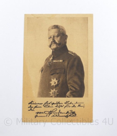 WO1 Duitse Postkarte met de keizer voorop  -  9 x 14,5 cm - origineel
