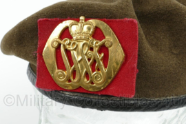 KL Nederlandse leger DT Regiment Infanterie Johan Willem Friso JWF baret - maat 55 - gedragen - origineel