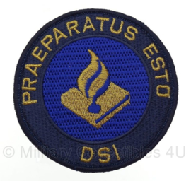 DSI Politie embleem - Praeparatus Esto - met klittenband -  9 x 9 cm