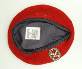 Originele rode baret  - Logistiek (Instandsetzung) - 56 t/m 63 cm - origineel