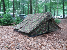 KL schakelbare tent met vast grondzeil - woodland camo - origineel