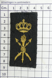 KM Koninklijke Marine officieren Technische Dienst dienstvak embleem - 8 x 4 cm - origineel