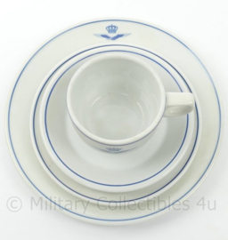 KLU Koninklijke Luchtmacht Royal Mosa kopje en schotel net borden set - origineel