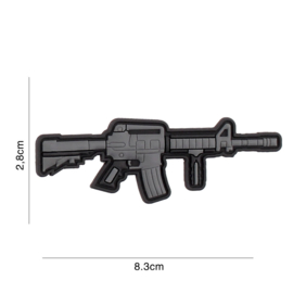 MS/AR-15 embleem PVC - 2,8 x 8,3 cm