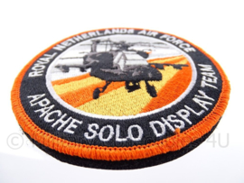 KLu Koninklijke Luchtmacht embleem RNLAF "Apache Solo Display Team" - met klittenband - diameter 10 cm