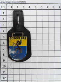 KL Landmacht DT borsthanger SchoolBat.Schoolbataljon  - afmeting 4 x 9 cm - origineel