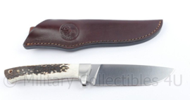 Boker Arbolito Hunter Hertshoorn knife in lederen schede  N695 Steel - lengte 24 cm -  origineel