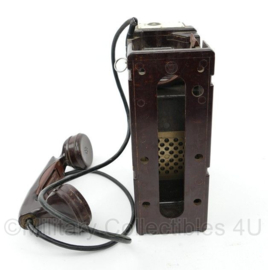 Bundeswehr veldtelefoon SF882 Streckenfernsprecher- 9 x 15,5 x 24 cm - origineel
