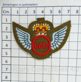 Britse leger QADI Qualified Air Despatch Instructor patch - 7 x 5 cm - origineel