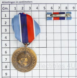 UN Medal in the service of peace met medaille balk  - 8 x 3,5 cm