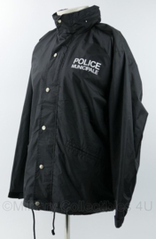 Zwarte Police Municipale regenjas - Medium  - origineel
