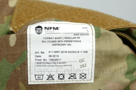 NFM Defender 190 Multicam UBAC Combat shirt FR Multicamo with Permethrine Defender 190 - speciaal geleverd voor Aruba missie - maat Large Regular - nieuw - origineel