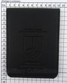 KL Landmacht organiser met notitieblok van het 1ste DE-NL legerkorps - zwart leder - 12 x 16 cm - origineel