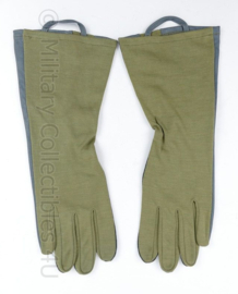 Nederlands leger handschoenen Leder/meta-aramide - groen/grijs - maat 10 - NIEUW in verpakking - origineel