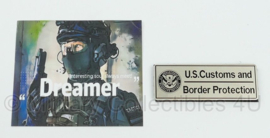US Customs and Border Protection borst insigne replica - 7 x 2,5 cm.