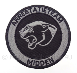 Nederlandse Politie interventie Arrestatieteam Midden embleem -  met klittenband - diameter 9 cm