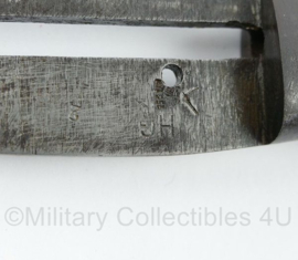 WO2 Duitse K98 bajonet incompleet maar goede staat - Maker WKC 39 van 1939  - lengte 37 cm - origineel
