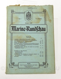 Boek Marine Rundschau - 1903 t/m 1908 - set van 4 boeken - origineel