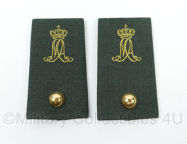 KL Nederlandse leger DT2000 MA Militaire Academie adjudant epauletten PAAR - 9,5 x 5,5 cm - origineel