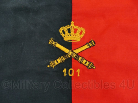Nederlands leger halsdoek 101 Afdeling Veldartillerie  - rood/zwart -  origineel