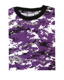 T shirt Digital Purple urban camo