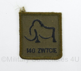 Defensie 140 ZWTCIE 140 Zware Transportcompagnie borstembleem - met klittenband - 5 x 5 cm - origineel