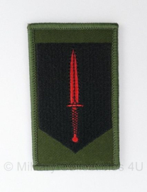 KCT Korps Commandotroepen Dutch Special Forces DT embleem met rode dolk - proefversie - met klittenband - 8,5 x 5 cm