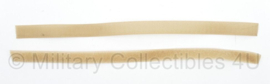 Klittenband haak- en lusband voor bijvoorbeeld naamlint - KHAKI - 1,6 cm breed x 30 cm lang