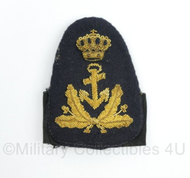 Koninklijke Marine Adelborst officier pet insigne van metaaldraad  - 8 x 6,5 cm - origineel