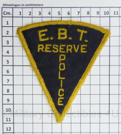 EBT Reserve Police patch -10,5 x 9,5 cm - origineel