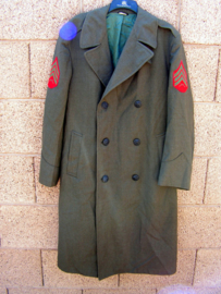 USMC US Marine Corps mantel overjas Overcoat Man's Wool - Sergeant- size 38R= NL 48 (valt groot) - origineel