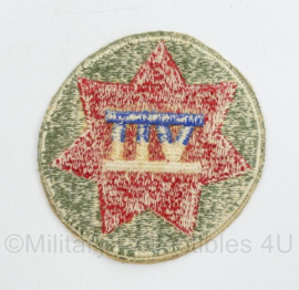 WO2 US Army eenheid embleem 7th Corps VII  - diameter 7,5 cm - origineel