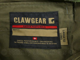 Clawgear Raider pants MKIV green - NIEUW - maat Large 52 long -  origineel