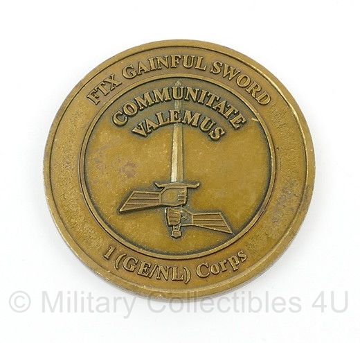 Defensie Coin 1 GE NL Corps 2003 - Exercise FIX Gainful Sword - origineel