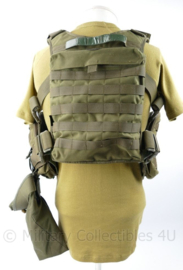 Tasmanian Tiger Defensie TT chest Rig MKII M4 met droppouch en Utility pouches Groen - origineel