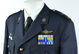 Zeldzaam korps mariniers Barathea uniform met zeer veel insignes  Maat 43-4 blouse, jas 54k - origineel