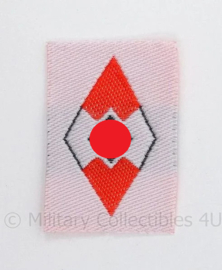 HJ hitlerjugend en BDM pet embleem HJ cloth diamond BEVO - 2,5 x 1,5 cm. cm. - voor op de Flakhelfer mutze of gewone zwarte mutze