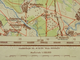 Duitse stafkaart Sonderausgabe 1940 Rusland UdSSR Berditschew M-35-XII West  - 97 x 88,5 cm.  schaal 1:100000 - origineel