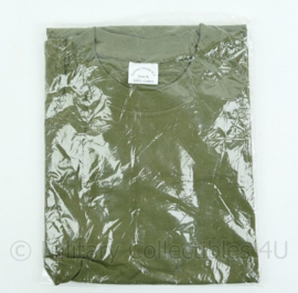 Nederlands leger groen t-shirt LANGE mouw - merk Dutraco - maat Large - nieuw in verpakking ! - origineel