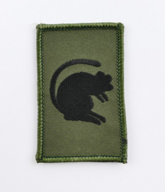 British 7th Armored division desert rats - met klittenband - 8 x 5 cm - origineel