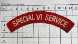 Britse leger Special VI Service Special Forces shoulder title - 12,5 x 4 cm - origineel